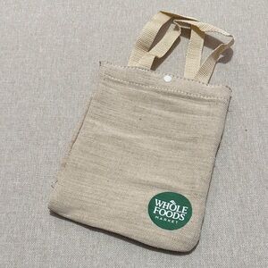 Whole Foods Canvas Mini Shoppers Tote-Unused Condition-Ecru Color